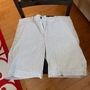 J Crew flex chino seer sucker stripe short